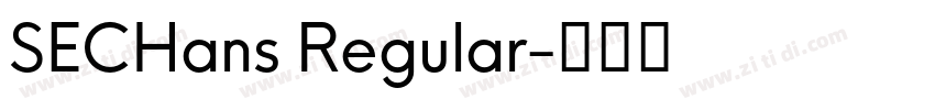 SECHans Regular字体转换